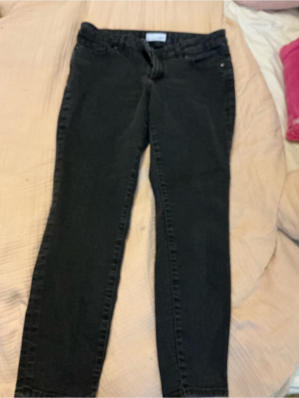LOFT Washed Black High-Rise Jeans